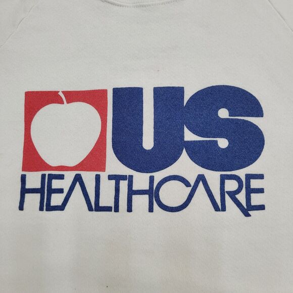 Vintage Healthcare Cropped Sweatshirt Womens XL 21x14 White - Picture 10 of 11